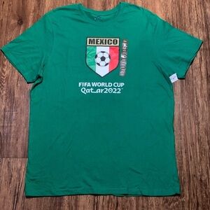 FIFA World Cup T Shirt Team Mexico Qatar 2022 Men’s XXL NWT